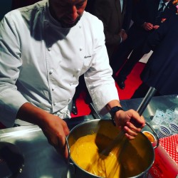 happy hour et sabayon italien au cafe en preparation chef guzzone avec italyfood montecarlo salon gastronomie monte carlo 2015