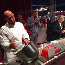 happy hour et sabayon italien au cafe preparation chef guzzone 3 avec italyfood montecarlo salon gastronomie monte carlo 2015