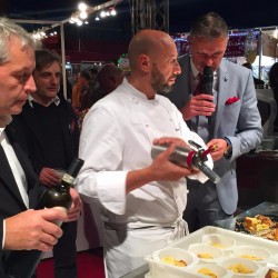 happy hour et sabayon italien au cafe preparation chef guzzone 9 avec italyfood montecarlo salon gastronomie monte carlo 2015