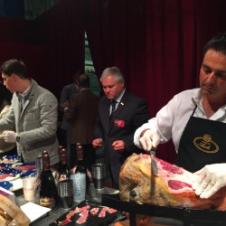 degustation de produits italiens avec italyfood montecarlo degustation marcello ezio daniele salon gastronomie monte carlo 2015