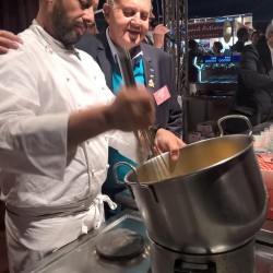 happy hour et sabayon italien panettone chef massimo guzzone jean pierre rous avec italyfood montecarlo salon gastronomie monte carlo 2015