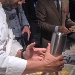 happy hour et sabayon italien panettone siphon creme cafe massimo guzzone avec italyfood montecarlo salon gastronomie monte carlo 2015